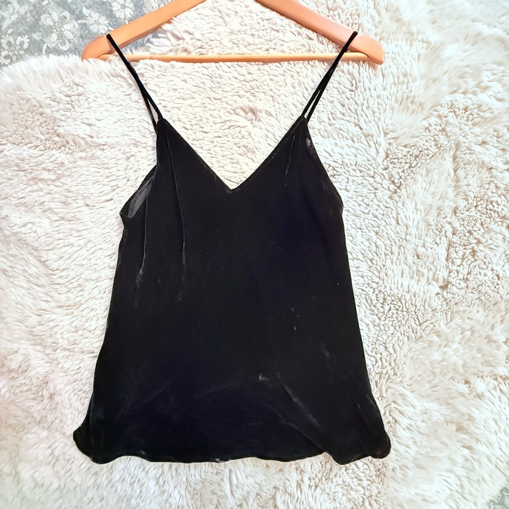 Mes Demoiselles Mariza Black Velvet Tank Cami size 38 - Picture 5 of 16
